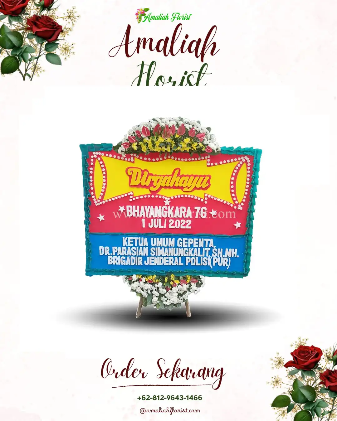 Papan Bunga HUT Ulang Tahun Kualasinpang